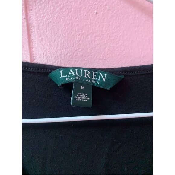Lauren Ralph Lauren Womens Navy Blue MCMXXVII Print T Shirt Size Medium - Picture 4 of 6